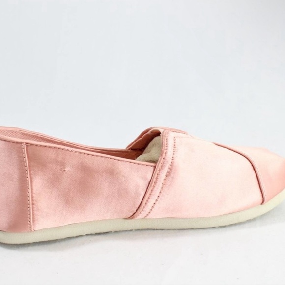 🌸RARE SATIN TOMS PINK BALLERINA ALPARGATA LITTLE GIRLS SIZE 13🌸 - Picture 5 of 5